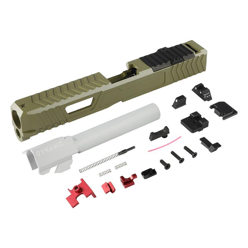 東京マルイ G17 PGC製スライド・アウターバレル付 Airsoft Artisan DWSタイプスライド/アウターバレルセット (Licensed