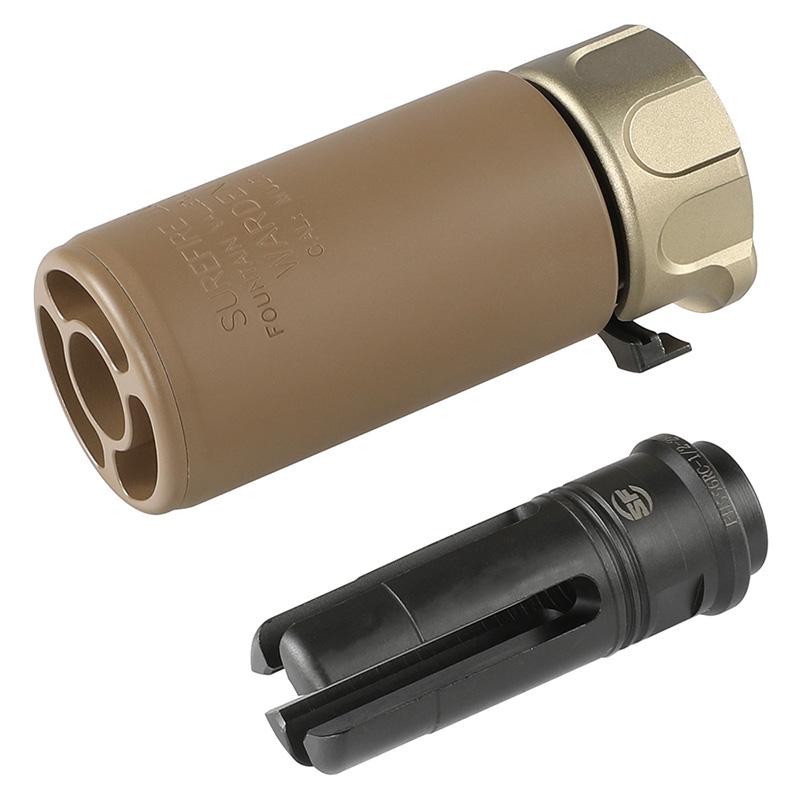 Airsoft Artisan SFタイプ Wardenブラストディフューザー/4-Prongフラッシュハイダーセット Dark Earth_2