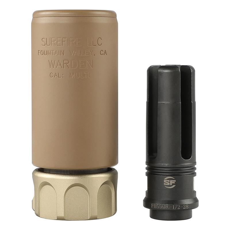 Airsoft Artisan SFタイプ Wardenブラストディフューザー/4-Prongフラッシュハイダーセット Dark Earth_3