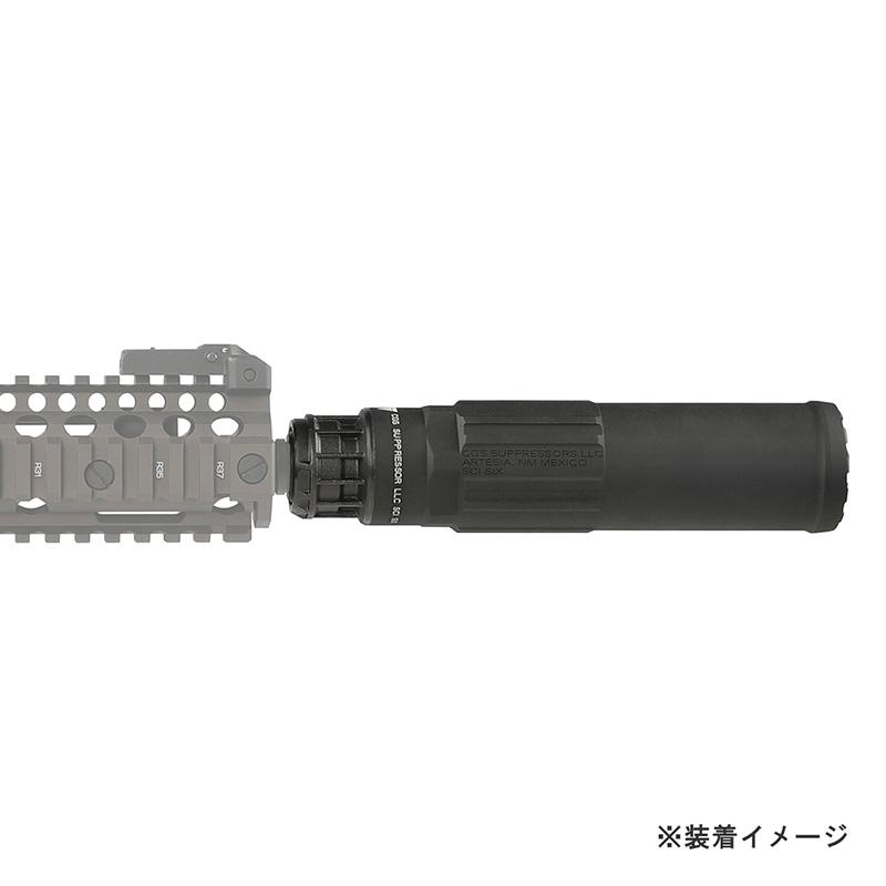 Airsoft Artisan CGS SCI-SIX タイプ ダミーサイレンサー & 3Prong フラッシュハイダーセット 14mm逆ネジ Black｜hercules-gear｜06