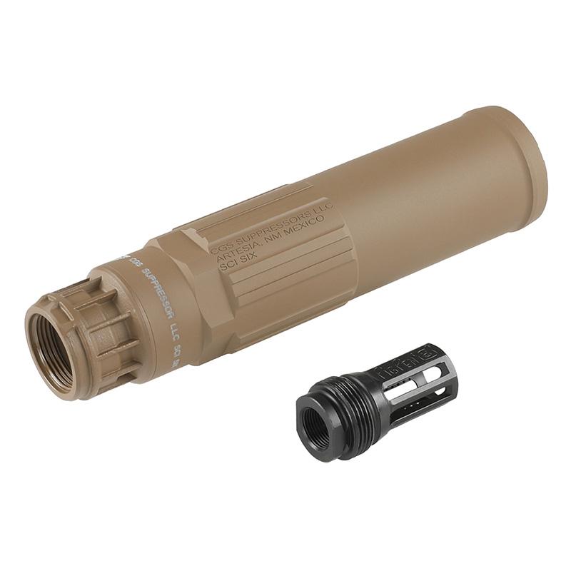 Airsoft Artisan CGS SCI-SIX タイプ ダミーサイレンサー Airsoft Artisan CGS SCI-SIX タイプ ダミーサイレンサー