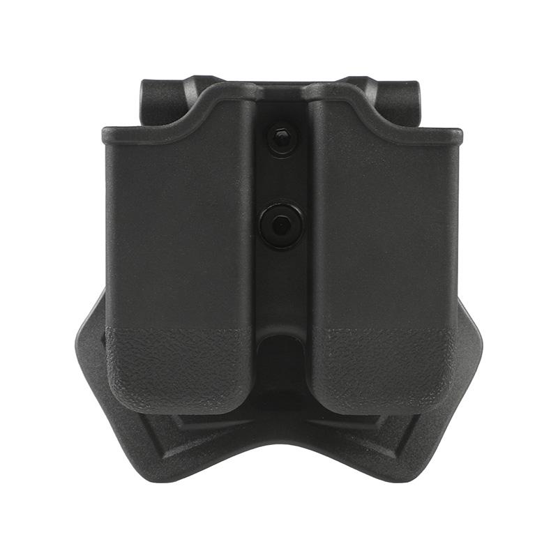 Amomax Glock エアソフトダブルマガジンポーチ Black (G17/G18/G19