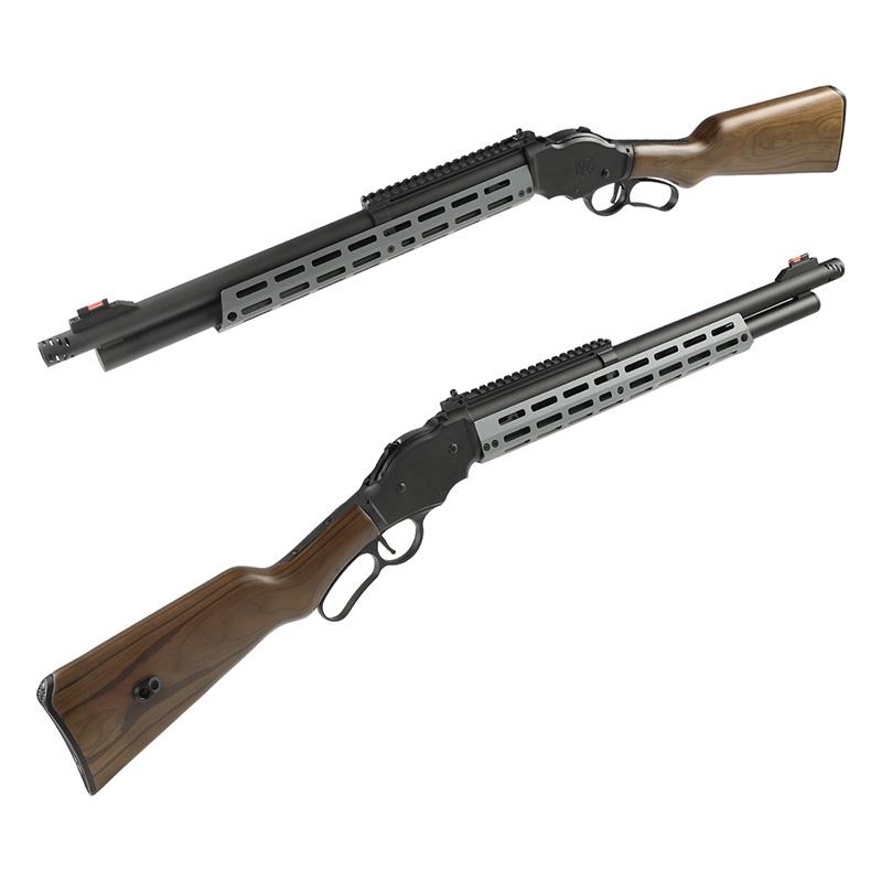 Golden Eagle ウィンチェスター M1887 ライブカート式 ガスショットガン A.T.P. Series Grey/RealWoodの画像