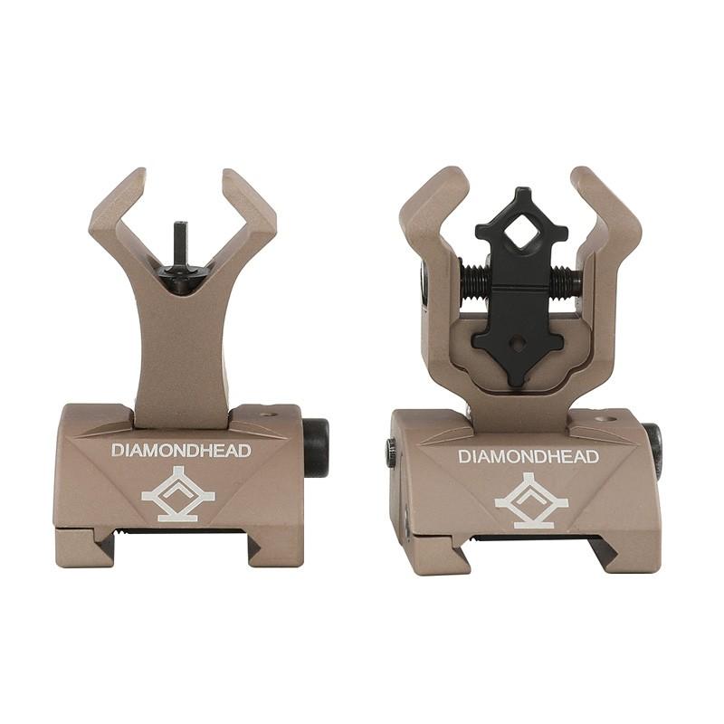 FMA DIAMONDHEAD ISSスタイル フロント/リアサイト DE Amazon