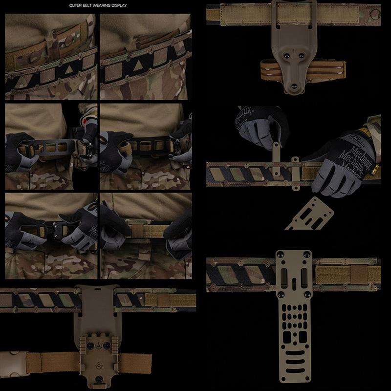 WoSporT AGILITE Magnetix タイプ MOLLE ベルト Mサイズ MC_7