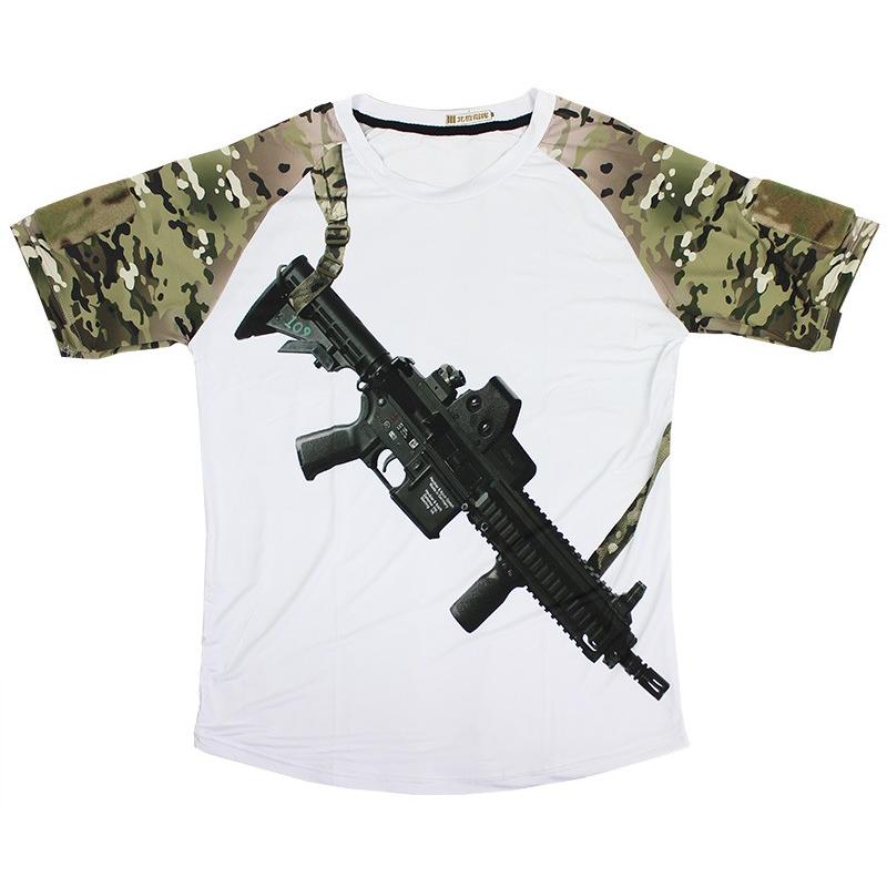 HK416 プリントTシャツ MC マルチカム : ミリタリーショップH.T.G.