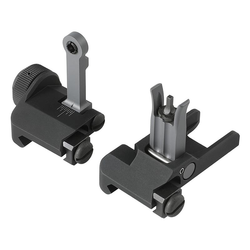 BJ Tac KAC 300M タイプ フリップアップ フロントリア サイト BK 20mm