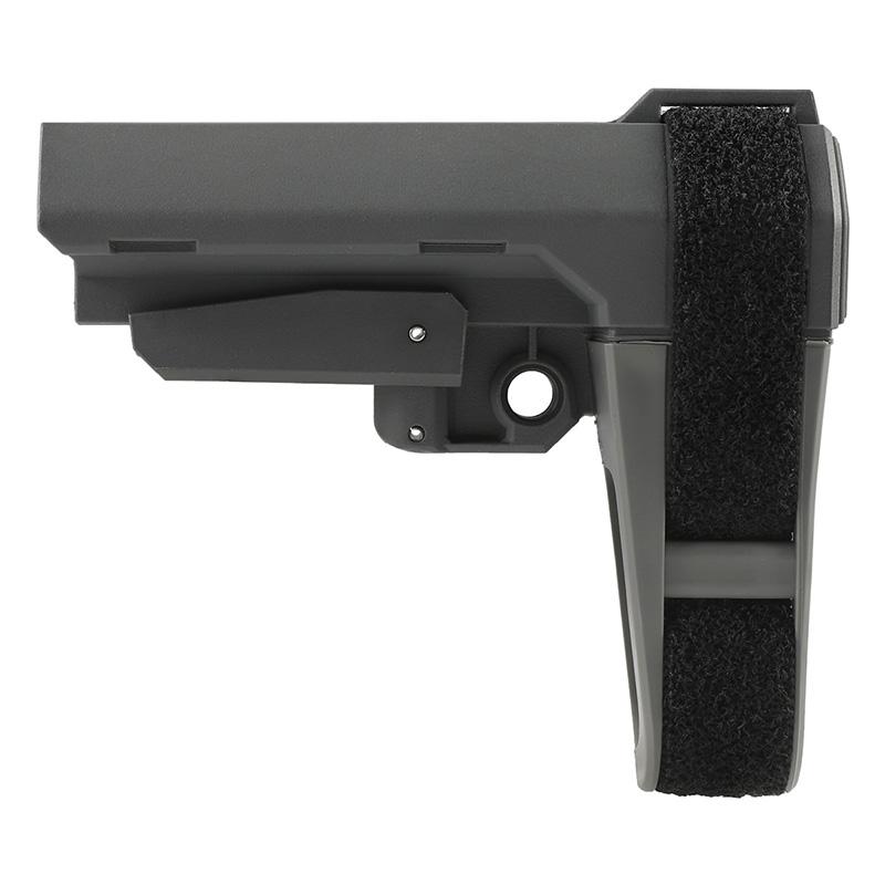 BJ Tac Sbtactial SBA3タイプ ピストルストック ナイロン GRAY