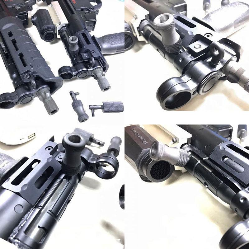 Bow Master CNCスチール コッキングハンドルエクステンション Type B (UMAREX/VFC MP5&K GBB)｜hercules-gear｜06