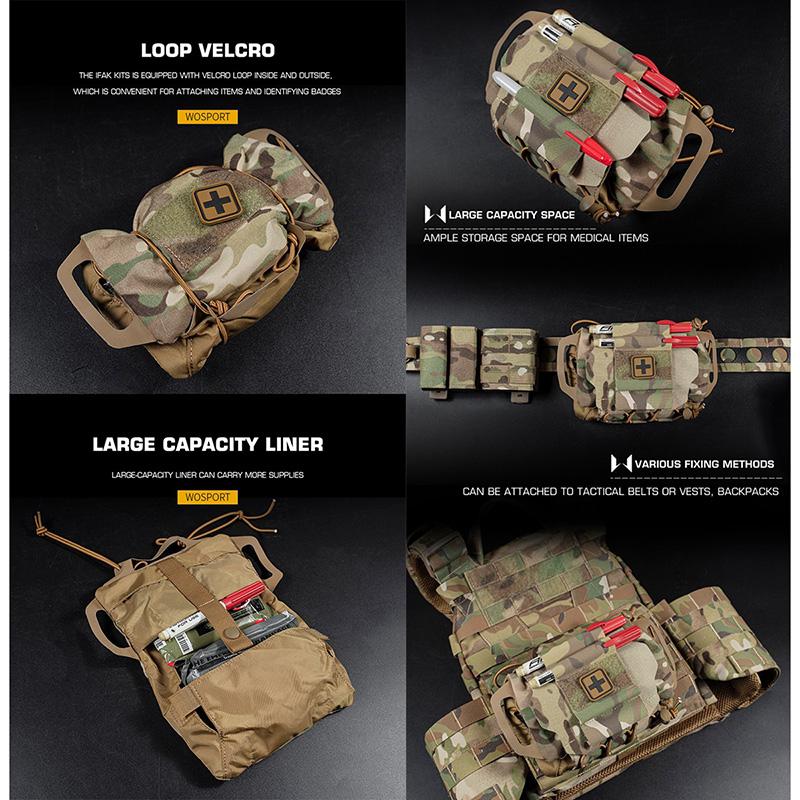WoSporT HSGタイプ リフレックス IFAK メディカルポーチ : ミリタリー