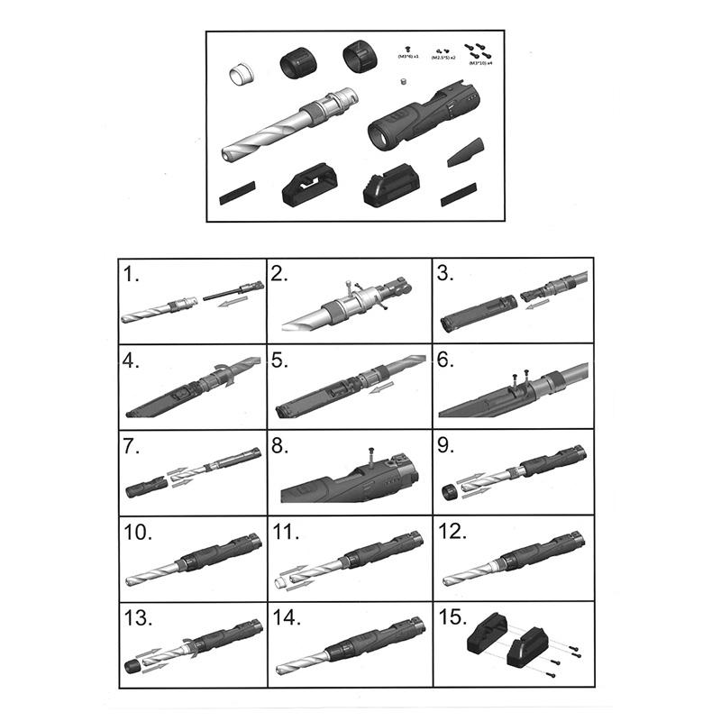 C&C Tac HIKスタイルスライドセット Action Army AAP01 アサシン対応