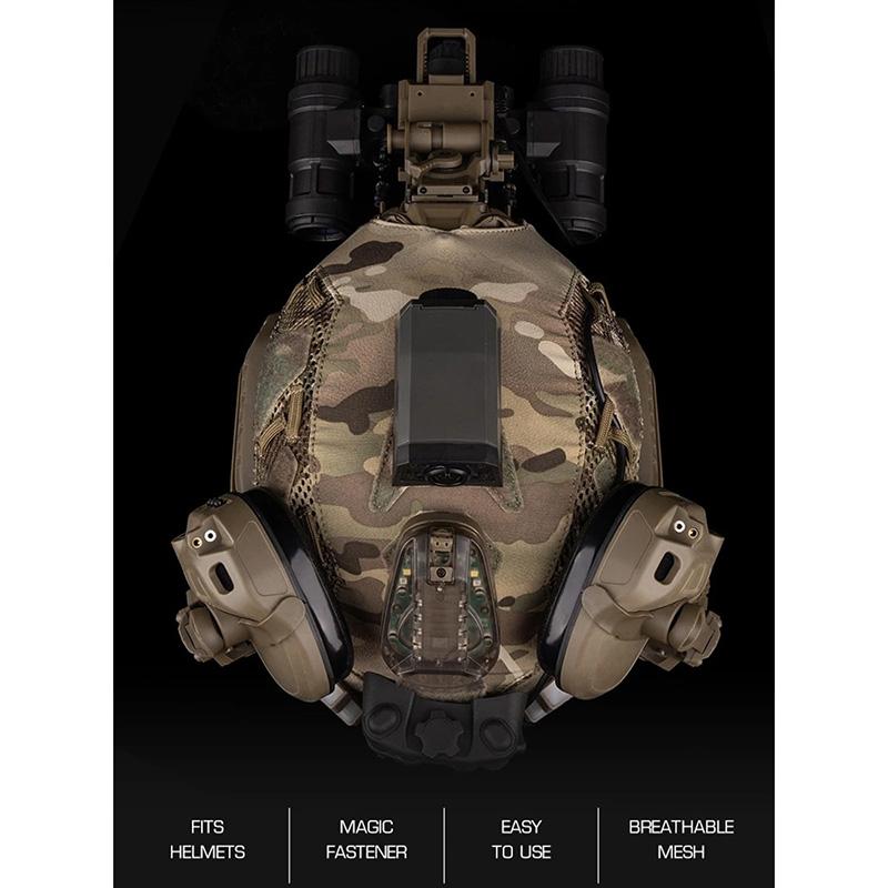 WoSporT Ops-Core タイプ FAST SF ヘルメット カバー BK : ミリタリー