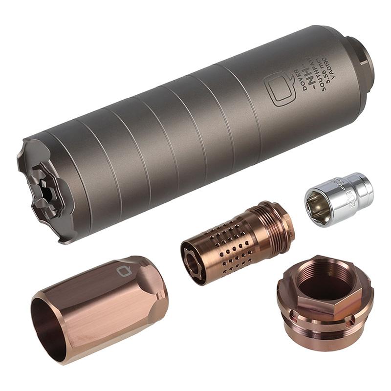 RGW Q SOUTHPAW タイプ 5.56 サイレンサー ハイダー ブラストシールド