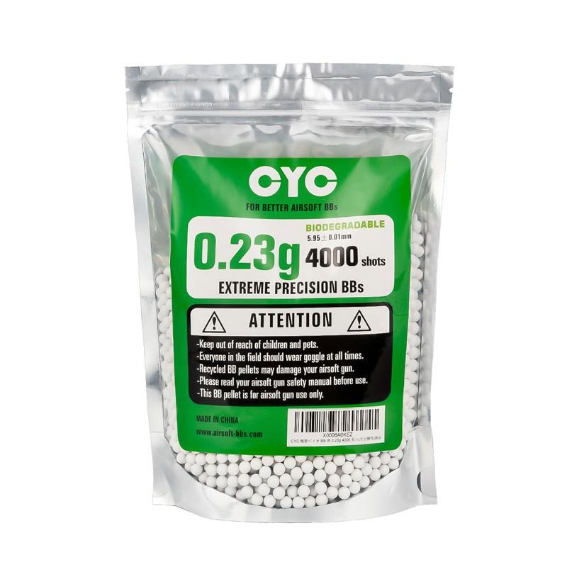 CYC精密バイオBB弾 0.23g 4000発入(生分解性) : ミリタリーショップ