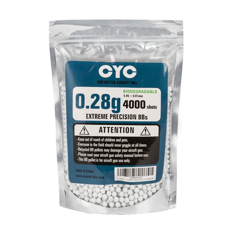 CYC精密バイオBB弾 0.28g 4000発入(生分解性) : ミリタリーショップ