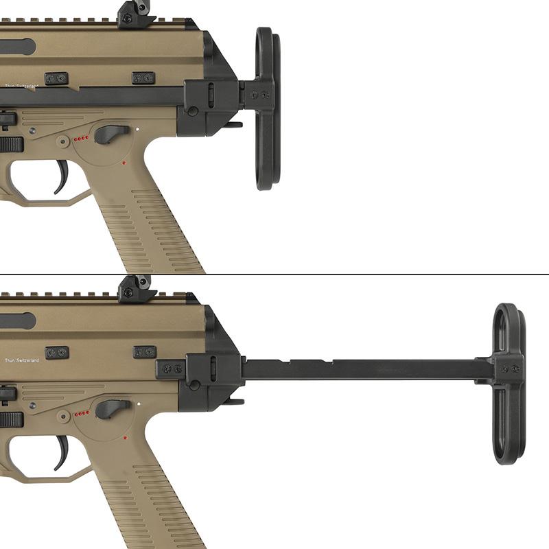 ASG/DE Airsoft B\u0026T APC556 PDW AEG FDE (Official Licensed/玄モーター仕様/Falcon3.0電子トリガー搭載/JP Ver.) 電動ガンの画像