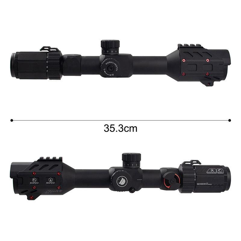 【２点セット】 DISCOVERY 4-16×44 SFAI FFPライフルスコープ (アングルインジケーター搭載) ブラック BK Black 20mmレール 可変倍率 【V1978822117】(10050円)