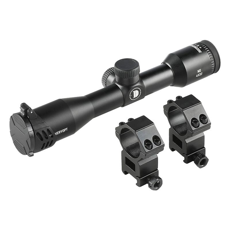 DISCOVERY MS 4×32 MilDot ライフルスコープ Black 20mmレール 4