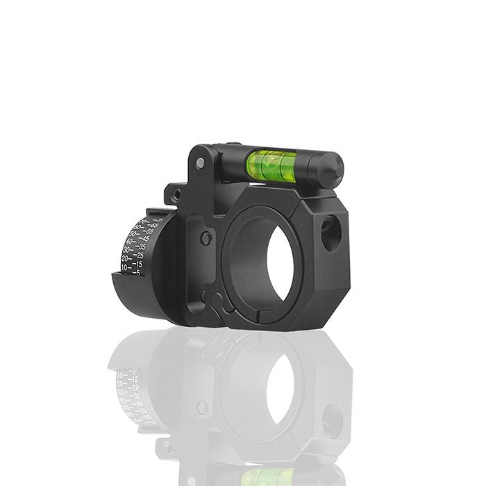 DISCOVERY 水平器/角度計付スコープマウントリング 1inch/30mm