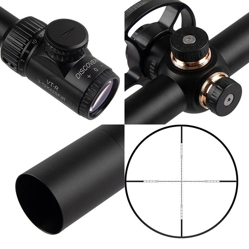 DISCOVERY VT-R 3-12×42SFIRイルミネートライフルスコープ ブラック BK