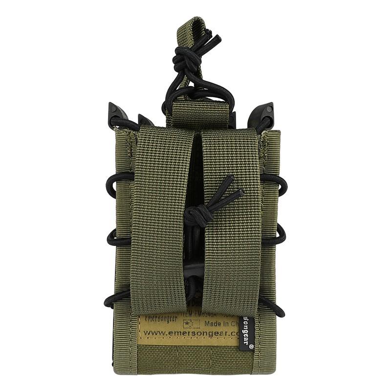 EMERSON HSGI TACOスタイル ダブルデッカーマガジンポーチ OD