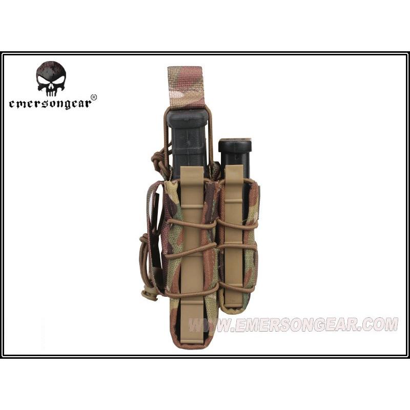 EMERSON HSGI TACOスタイル ダブルデッカーマガジンポーチ A-TACS