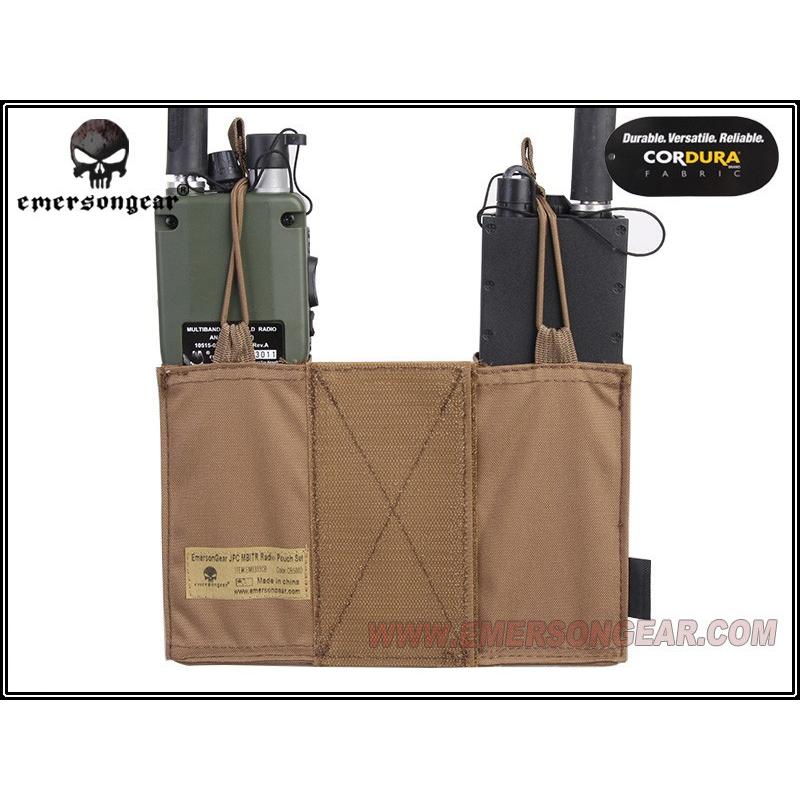 EMERSON CPスタイル JPCプレートキャリア専用 MBITRラジオポーチ BK