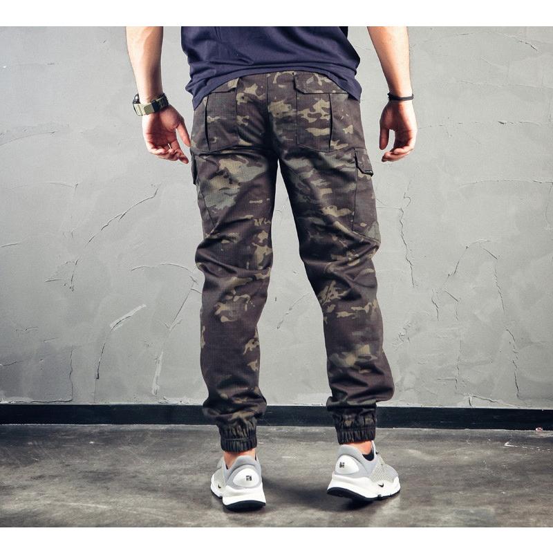EmersonGearS カモフラージュリブパンツ MCBK BKジッパー 32インチ