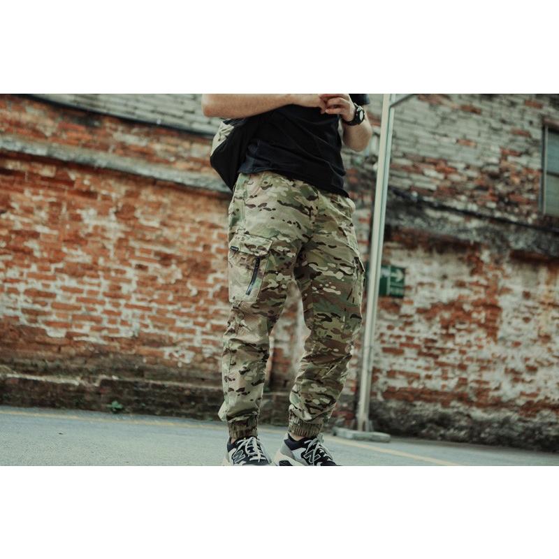 EmersonGearS カモフラージュリブパンツ MCBK BKジッパー 32インチ