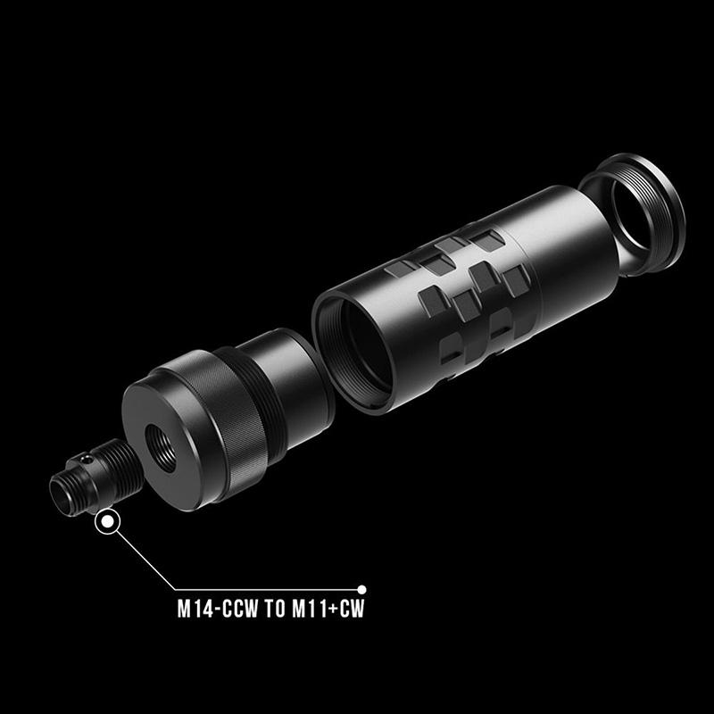 Eshooter FLARE トレーサー用 アルミ合金ケース Type-B(14mm逆ネジ