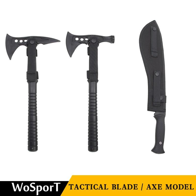 WoSporT ラバーミリタリーハンドアックス ハンマータイプ BK