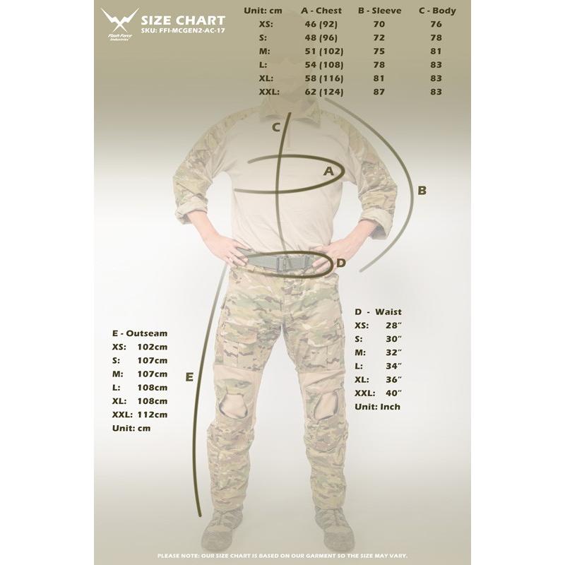 FFI Crye Precisionタイプ AC Gen.2 コンバットシャツ/パンツセット