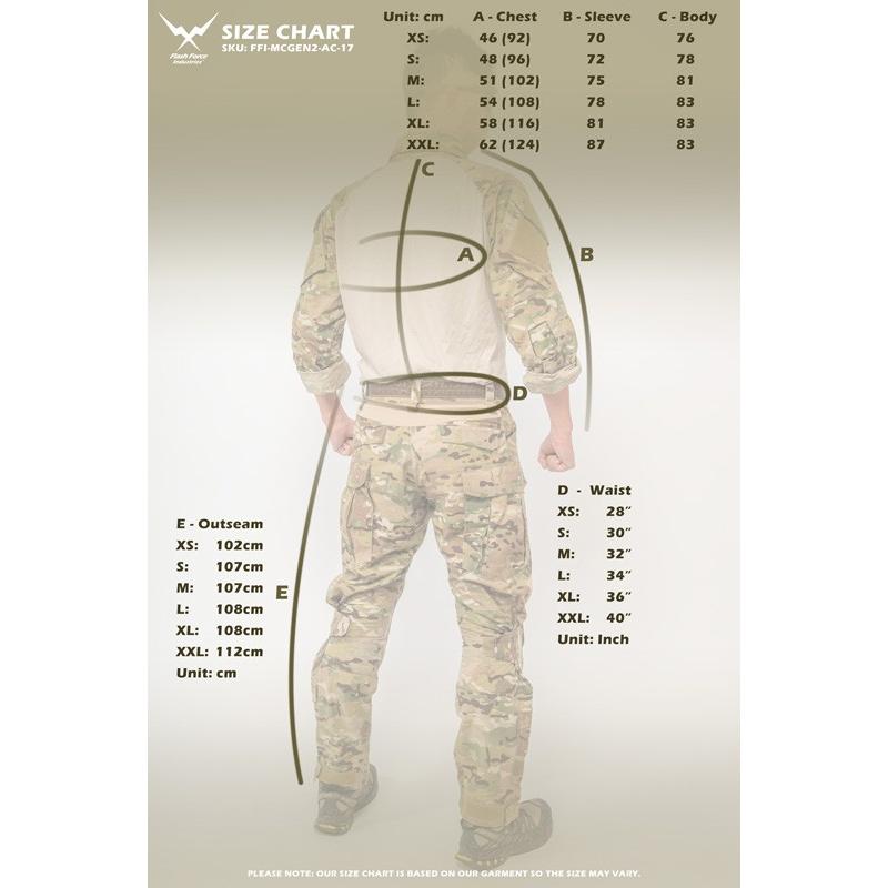 FFI Crye Precisionタイプ AC Gen.2 コンバットシャツ/パンツセット