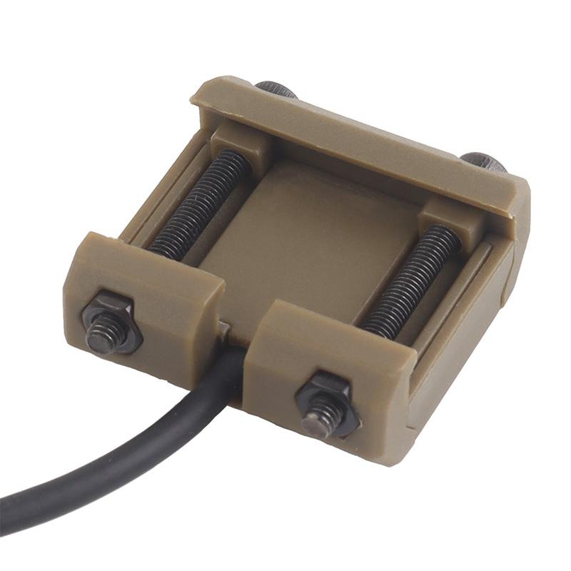 WoSporT Modliteスタイル モジュラースイッチ PEQ/2.5mmプラグ (M-LOK/Picatinny対応) Tan ...