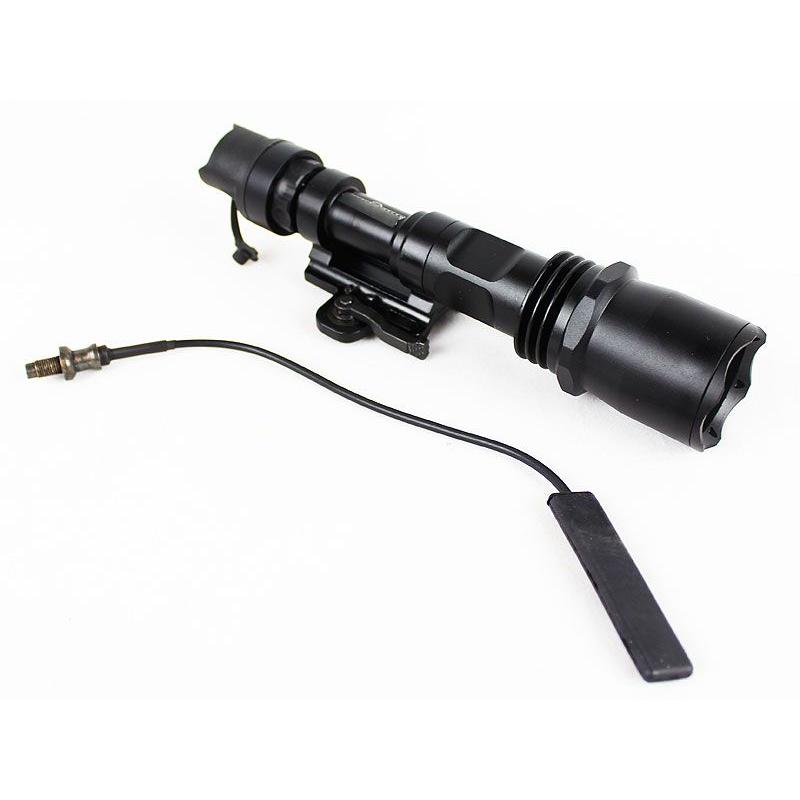 SF M962タイプ LEDタクティカルフラッシュライト QDレバー仕様 BK