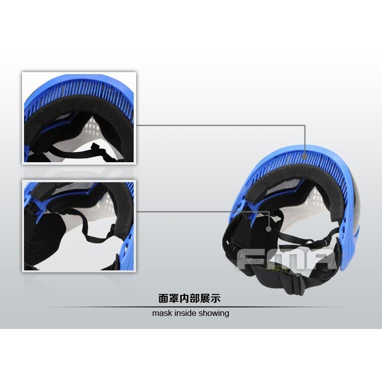 FMA ペイントボール用フルフェイスマスク RED/BLACK : ミリタリー