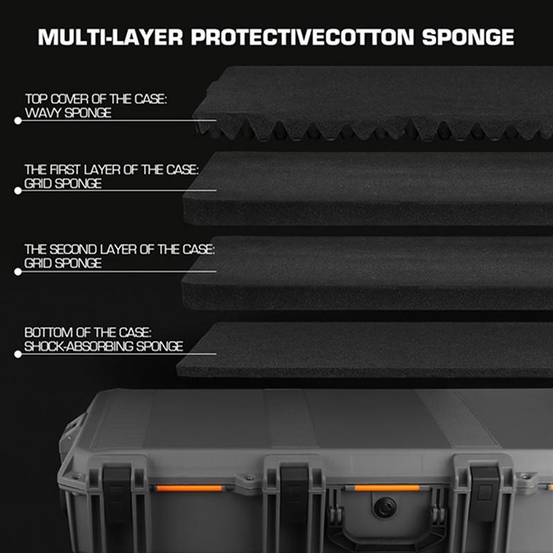 WoSporT ストーム セフティーライフルガンケース (外寸：100×44×17cm