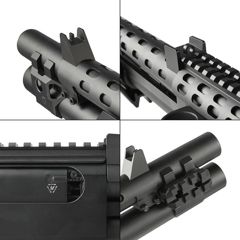 EMG/Golden Eagle M870 ガスショットガン SI (Strike Industries) VOAモデル Black ショットシェルホルダー搭載 (OfficialLicense)の画像