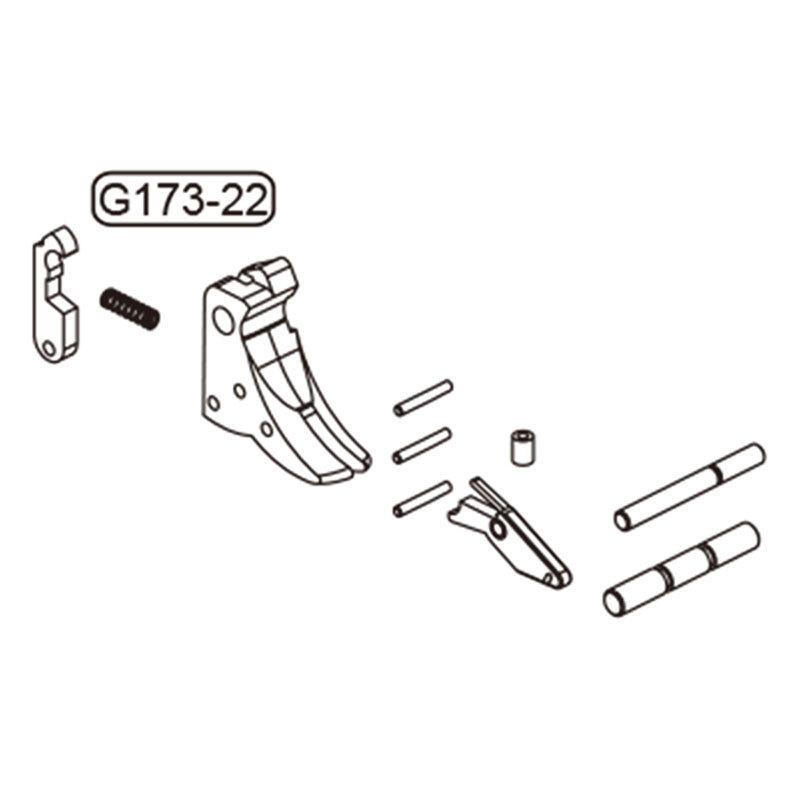 GHK GLOCK17 Gen.3 トリガーセット (G173-22) 【 ネコポス可