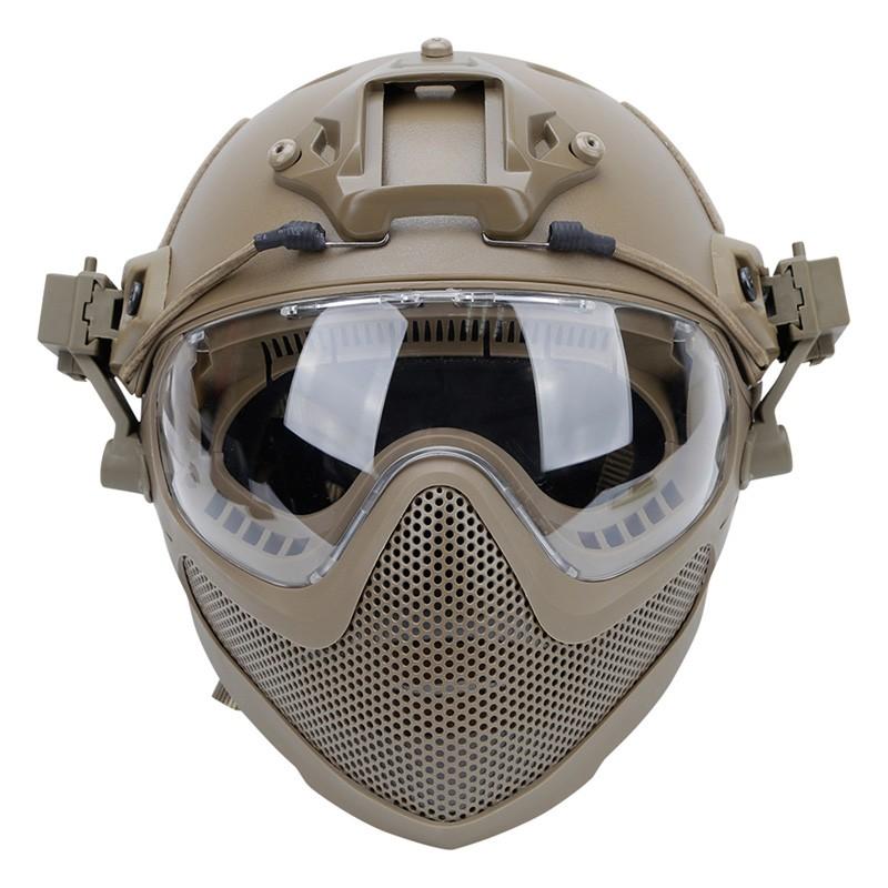 WoSporT パイロットタクティカルヘルメット (スチールメッシュ ver.) Lサイズ/TAN