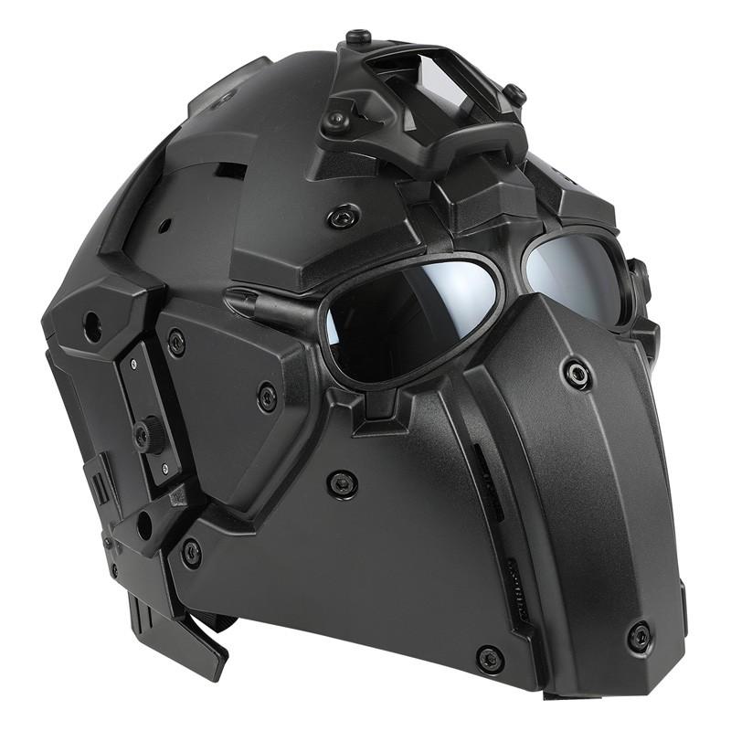 roninヘルメット WoSporT Ronin NVGマウントモジュラーヘルメット ファン付 Obsidian