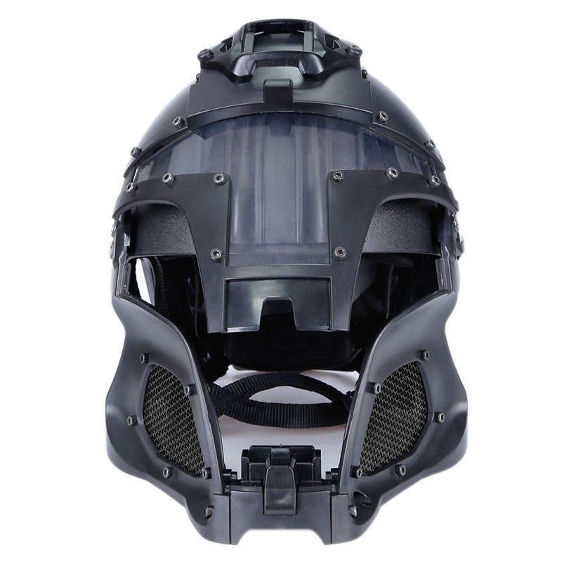 WoSporT アイアンウォーリアータイプ フルフェイスヘルメット ブラック WoSporT Medieval Iron Warrior ヘルメット TAN : ミリタリーショップ