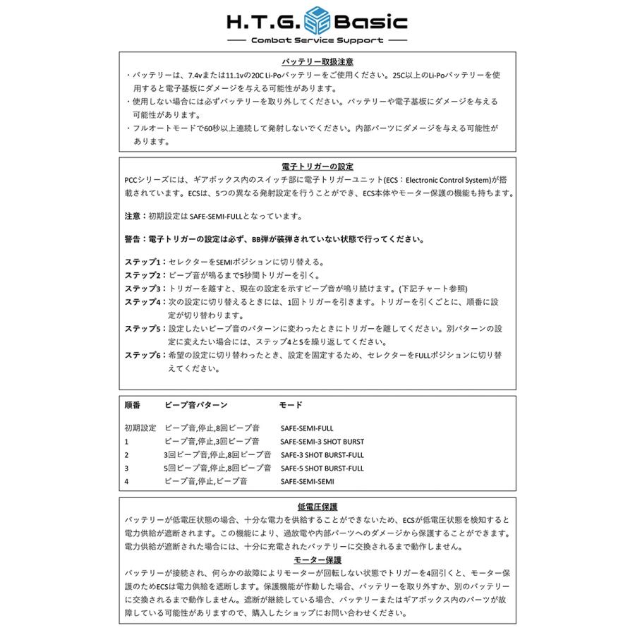 HTGベーシック スマートPCC 電子トリガー 電動ガン TypeB 2-Tone DX