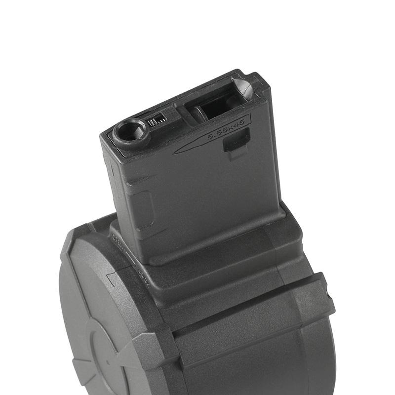 HTGベーシック 電動M4/M16用 1600連 ドラムマガジン スペアマガジン