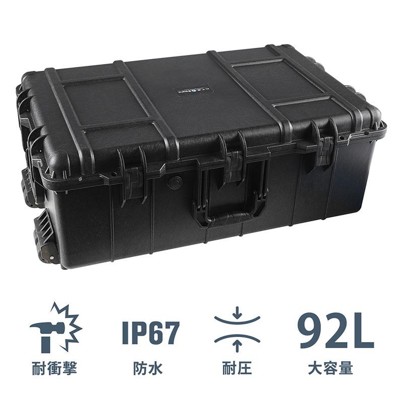 HTGベーシック ハードケース 防水 キャスター付き 92L (Standardモデル