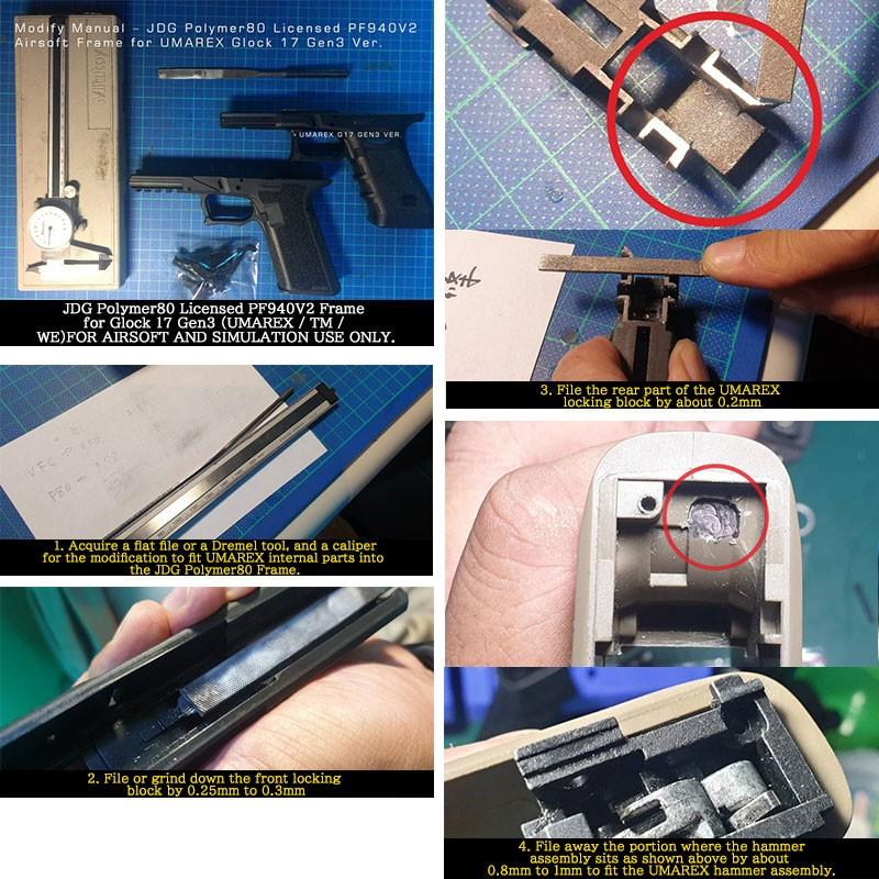 JDG Polymer80 Licensed P80 PF940V2フレーム (東京マルイ/WE/UMAREX