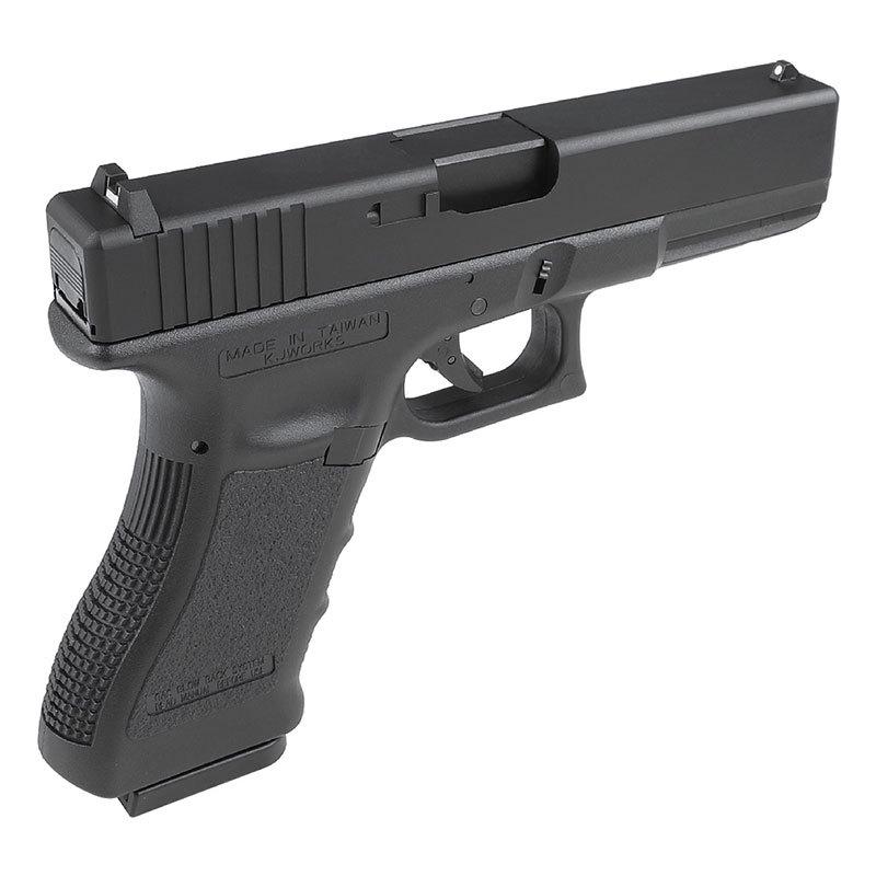 KJ WORKS KP-17 ガスブローバックピストル BK エアガン 18歳以上