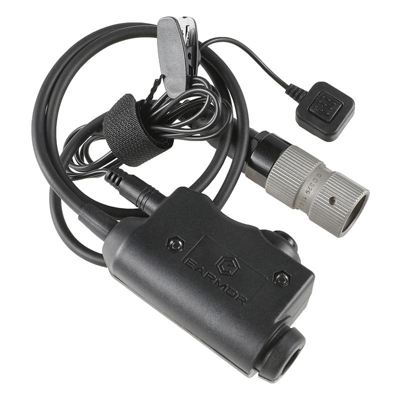 OPSMEN M52 6ピンラジオPTTアダプターケーブル (MIL PRC対応