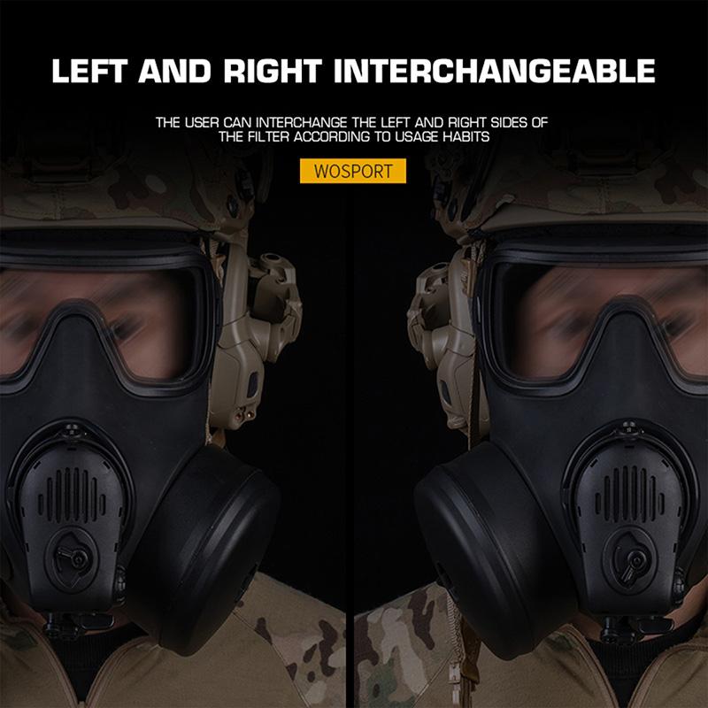 WoSporT AVON タイプ FM-53 ダミー ガスマスク マイク 電動ファン付
