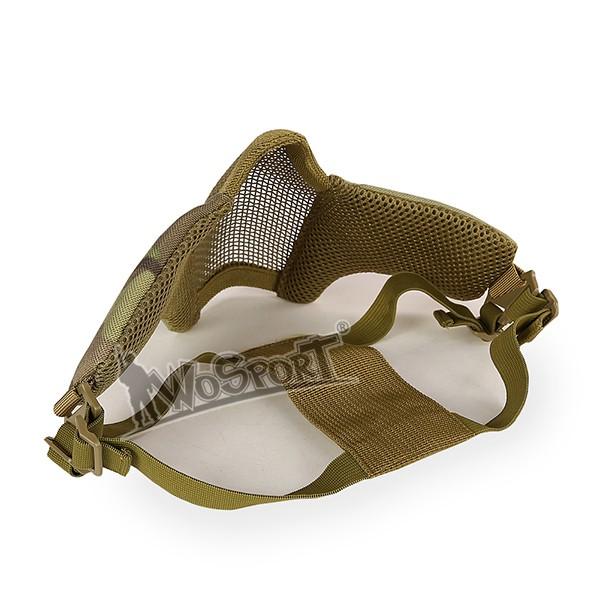 WoSporT スチールハーフメッシュマスク TAN : ミリタリーショップ